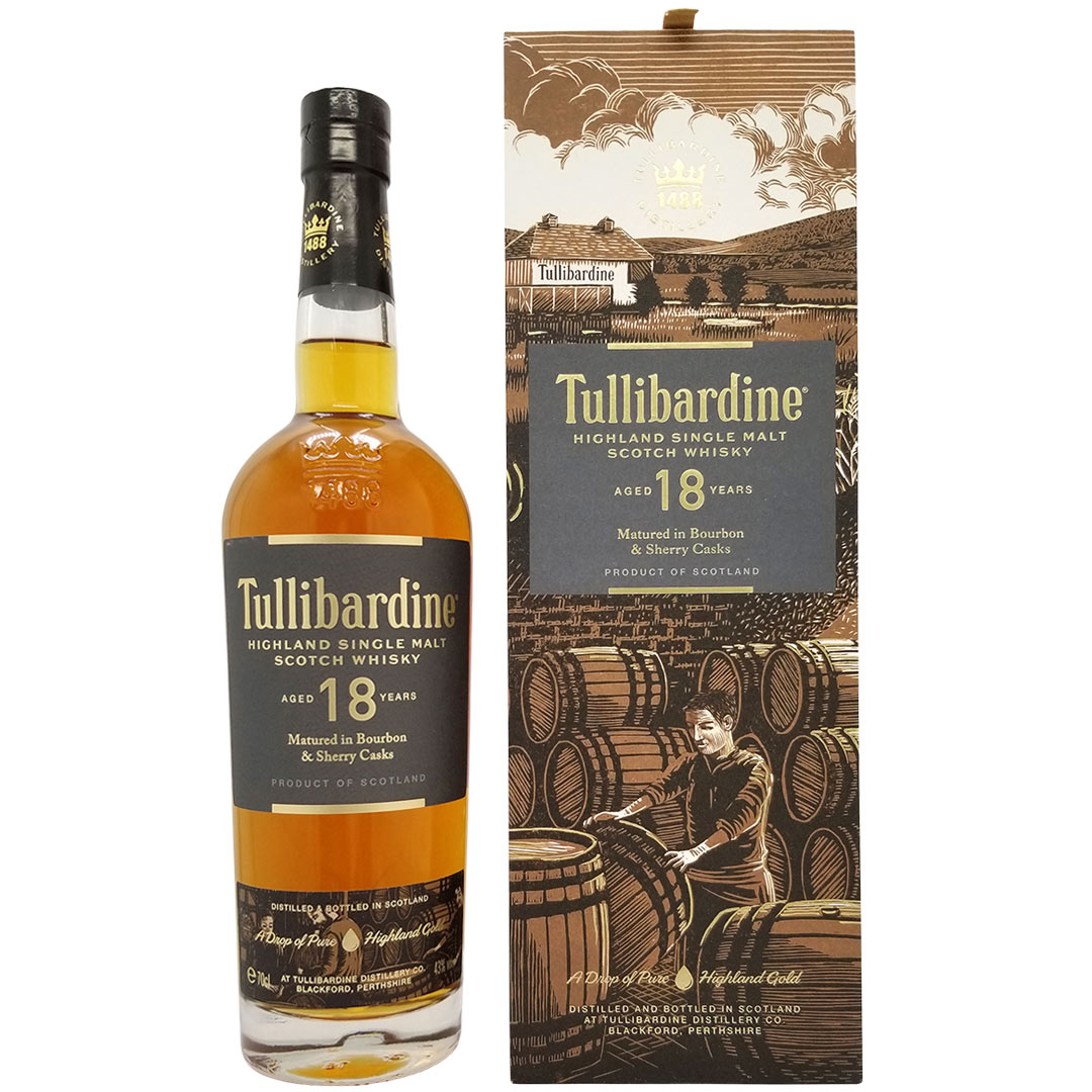 タリバーディン 18年 ハイランド シングルモルト 43度 箱付 正規品 700ml スコッチウイスキー ハイランド ^YCTB18J0^