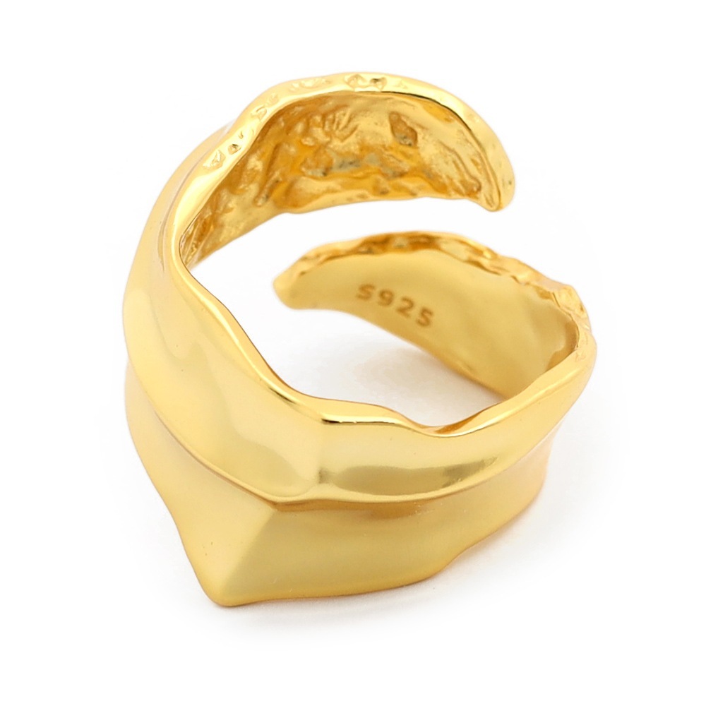 925 リング 2連風 ニュアンス [cr435]