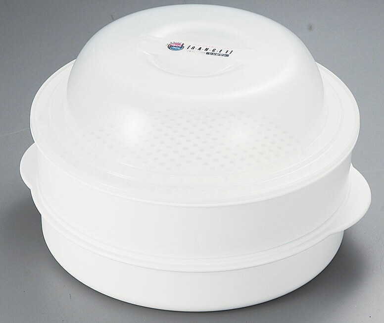 （まとめ買い）電子レンジ容器 レンジワン ジャンボスチーマー 丸型 R-104 [x3]