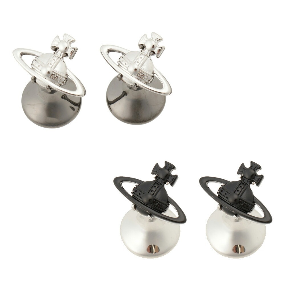 【最短翌日着】 Vivienne Westwood ヴィヴィアンウエストウッド SUZON ORB CUFFLINKS カフス シルバー ルテニウム アクセサリー 【65030004 02P008 /