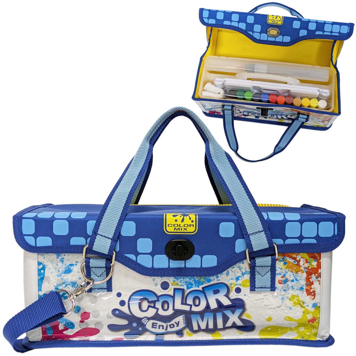冒険心をくすぐる。アースカラー×カモフラ　入園　入学　5点セット　男の子 Qoo10] 絵の具セット カラフルミックス 小学生