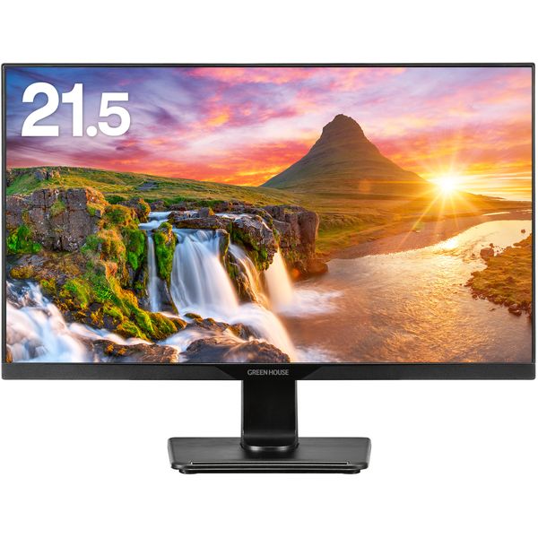【5年保証】グリーンハウス 21.5型 ワイド フルHD 19201080 FSA パネル ノングレア ディスプレイ GH-LCW22L-BK モニター 75Hz 新品