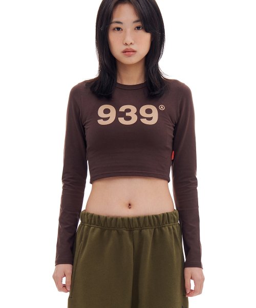 939 LOGO CROP LONG SLEEVE T-shirt 韓国正規品 Tシャツ