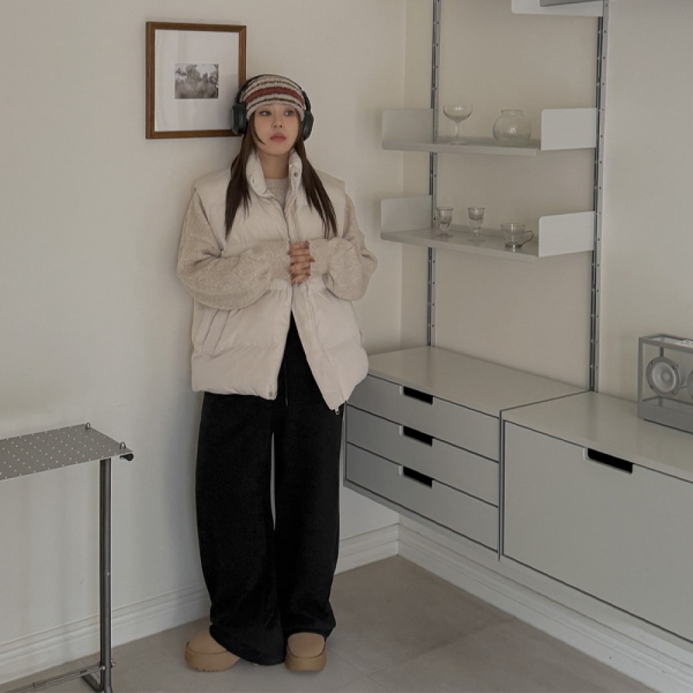 (JSTYLEのイーブレット) 長さ別のイーブレットデュプリンミンクワイドバンディングパンツ JSTYLE