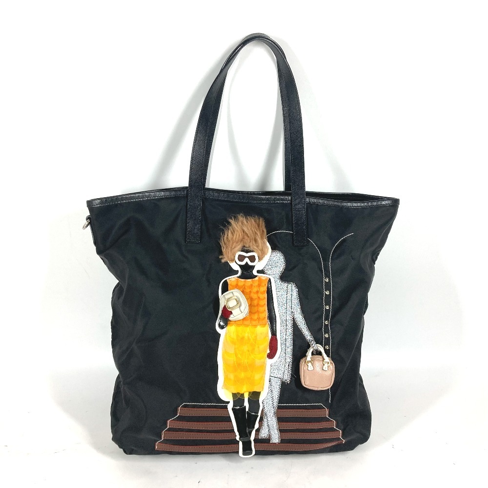 ショルダーバッグ 女性デザイン 肩掛け ハンドバッグ カバン トートバッグ 縦型 レザー/ナイロン ブラック