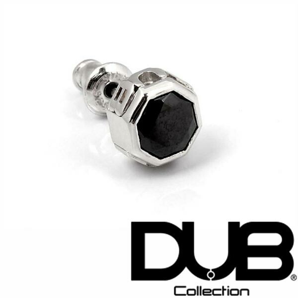 再入荷なし　即納 DUB ジュエリー ピアス 0.5カラット ブラック キュービック ジルコニア 0.5ct 172-2 メンズ レディース ダブジュエリー シルバー アクセサリー ダブコレクション