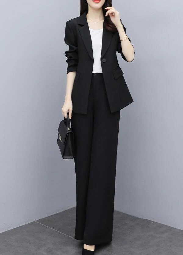 【目玉商品～超人気】お呼ばれセットアップ エレガント 20代30代40代 通勤 OL 着痩せ フォーマル パーティードレス 結婚式 二次会ロングジャケット+ガウチョパンツ/上下セット 入学式 卒業式