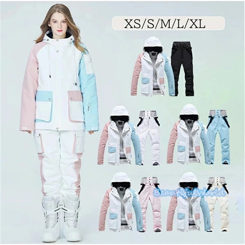 スノーボードウェア 上下セット スキーウェア メンズ レディース セットアップ 男女兼用 スノボウェア スノーボード ジャケット パンツ 撥水防風 保温 雪遊び 暖かいH14