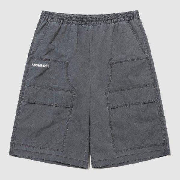 ショートパンツ VQA UR121CHP21-DCH HBL オムグレイ ウォッシング 6部 バミューダ ウーブン ショートパンツ / DARK CHARCOAL