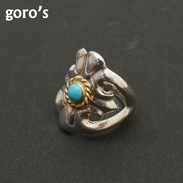 ゴローズ goros 金縄 ターコイズ付き キャスト リング 266-138017-162 76,989円