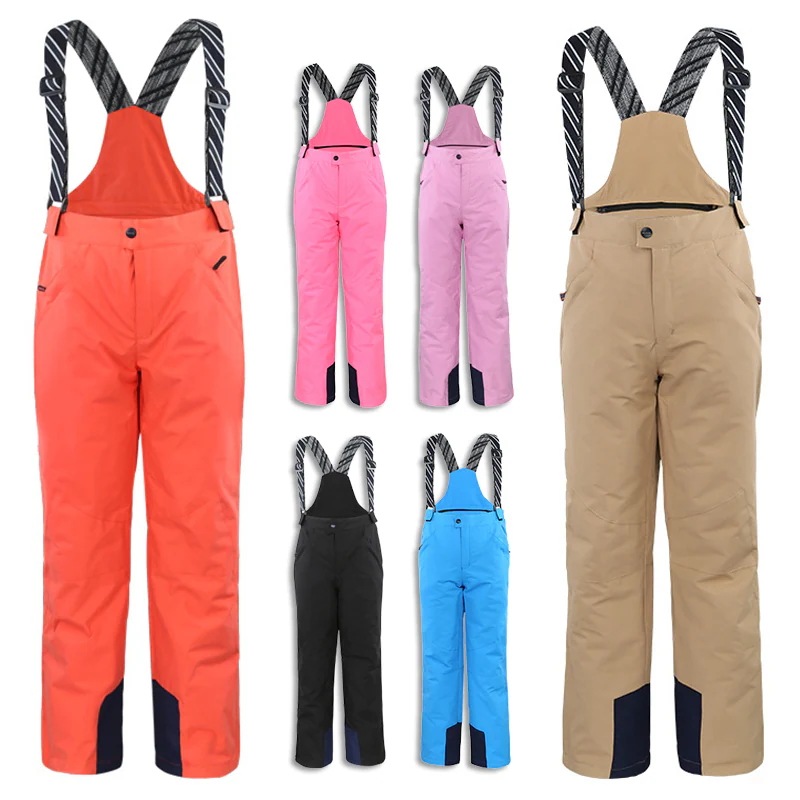 スノーボード ウェア キッズ ビブパンツ ロングパンツ スキーウェア スノボウェア 長ズボン ボトムス 女の子 男の子 子供 防水 防風 防寒 雪遊び 雪場 保温 2023 耐水度10000mm