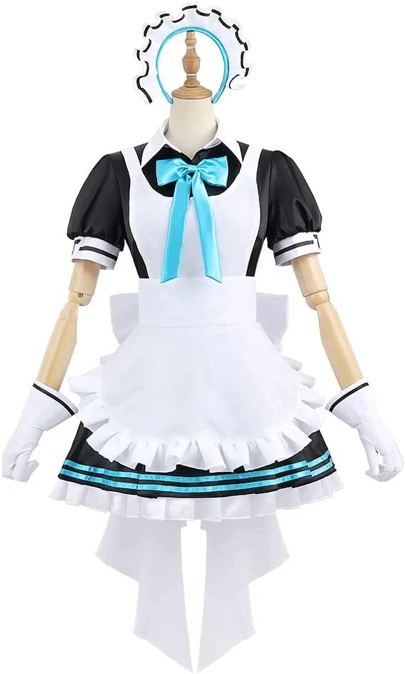 ブルーアーカイブ- 角楯カリン メイド服 かわいい制服 コスプレ衣装