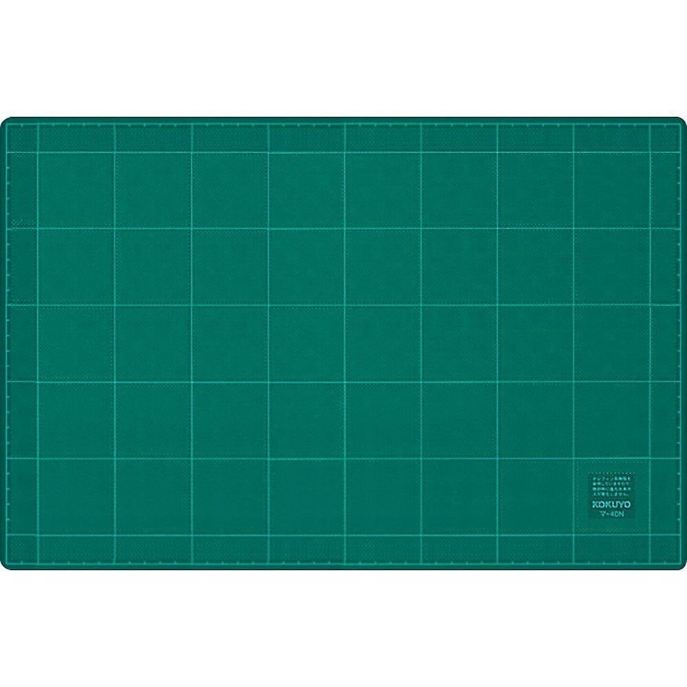 （まとめ買い）カッティングマット 両面仕様 方眼罫 300x450mm グリーン マ-42N [x3]