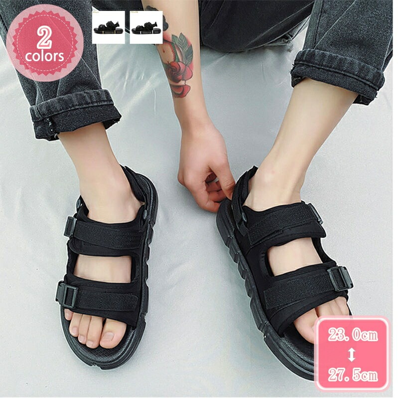 777円OFFクーポン サンダル スポーティー 楽ちん ぺたんこ サンダル スポサン レディース メンズ 靴 くつ シューズ ビーチサンダル ローヒール 歩きやすい 軽量 軽い アウトドア スポーツ