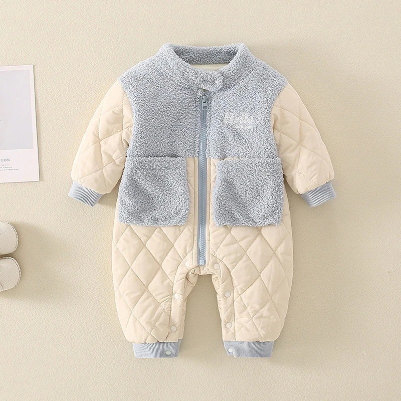 つなぎ 保暖 アウター ベビー 裏起毛 幼児 赤ちゃん ロンパース 保暖 保温 満月 新生児