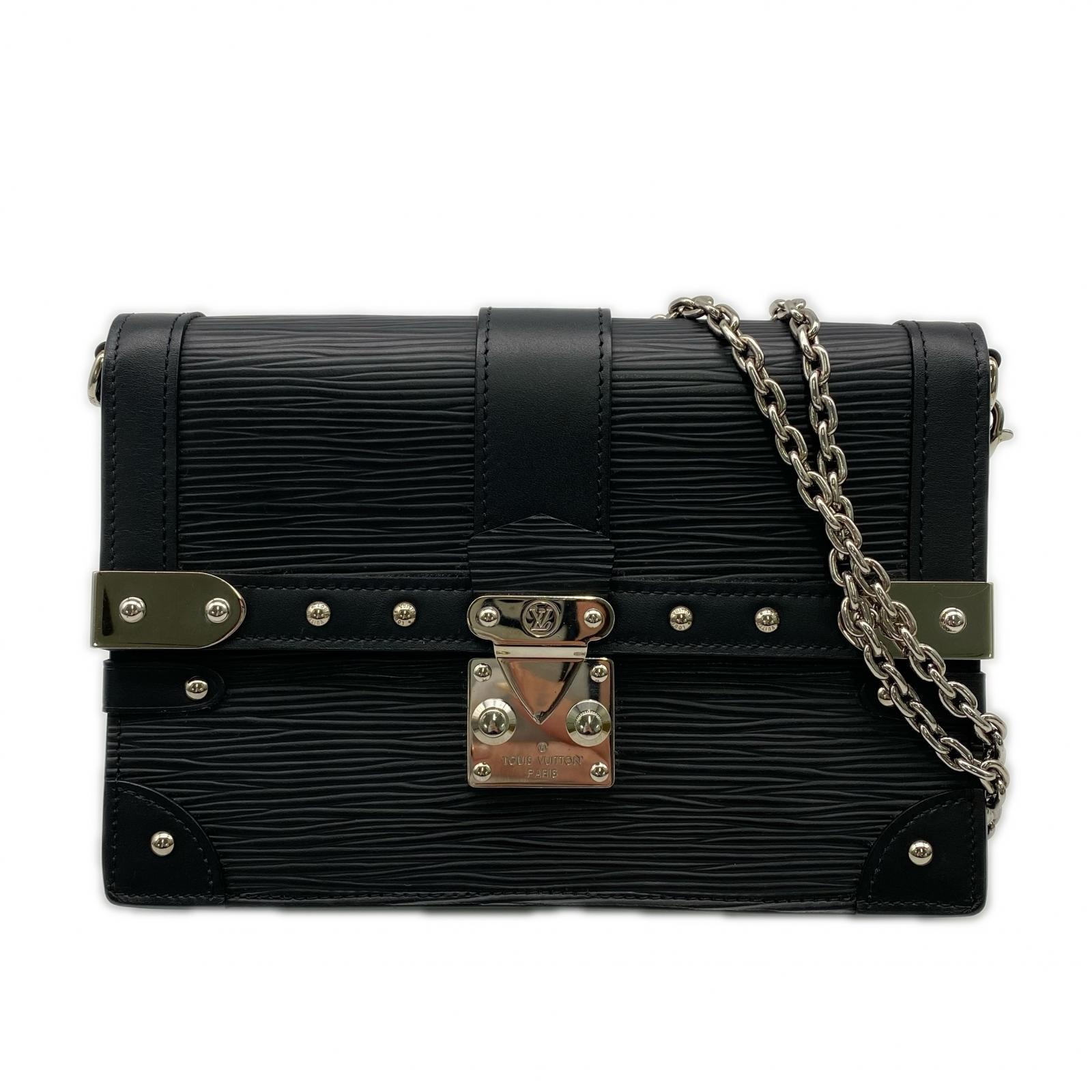 3日以内返品可 美品 2wayショルダーバッグ エピ ポルトフォイユ トランク M67507 ブラック レディース