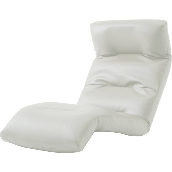 CELLUTANE 和楽の雲 下タイプ 座椅子 PVCアイボリー 日本製 頭部 腰部 脚部 14段 リクライニング 一人掛け A193下R-598WH メーカー直送