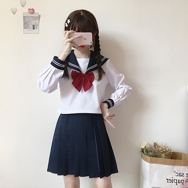 コスプレ 制服セット女子高校生 高校生制服 セーラー風 春夏秋冬 制服 学生服