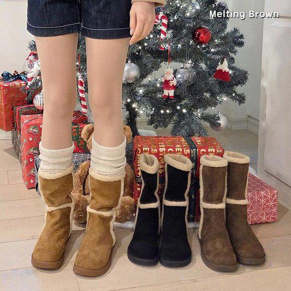 女性ブーツ スエード 털ブーツ SS06