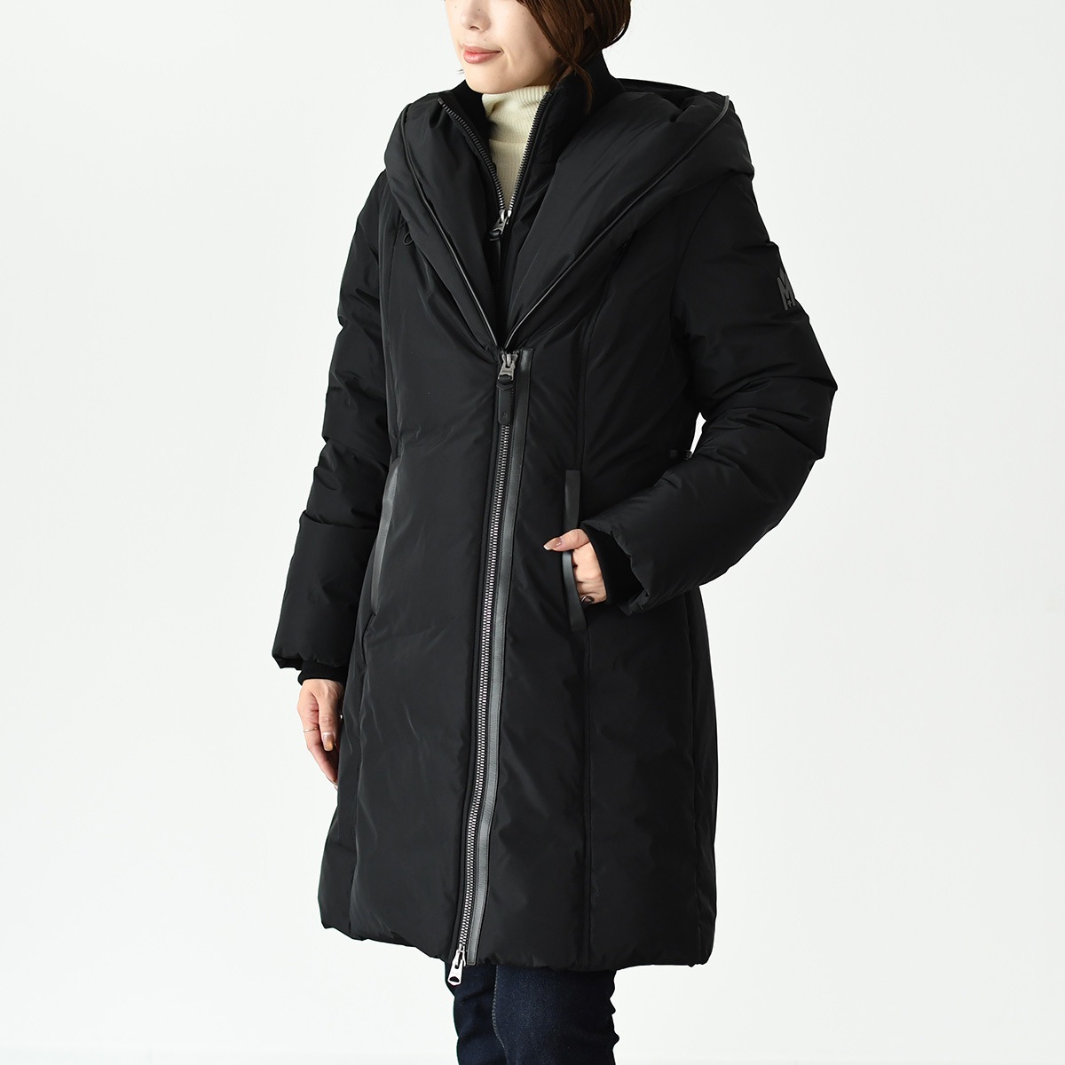 ダウン KAY-NFR ダウンジャケット レディース ブラック 冬 防寒 フード 無地 人気 おすすめ 65,890円