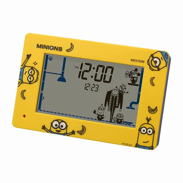 取寄品 正規品 RHYTHM リズム時計 8RDA82ME33 ミニオン アラームデジタルR82 デジタル表示 置き時計 5,141円