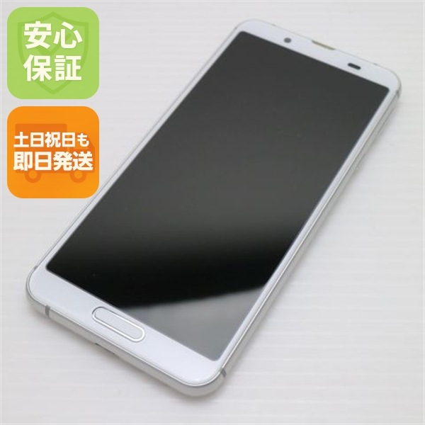 新品同様 SIMフリー SH-M12 シルバーホワイト スマホ 143