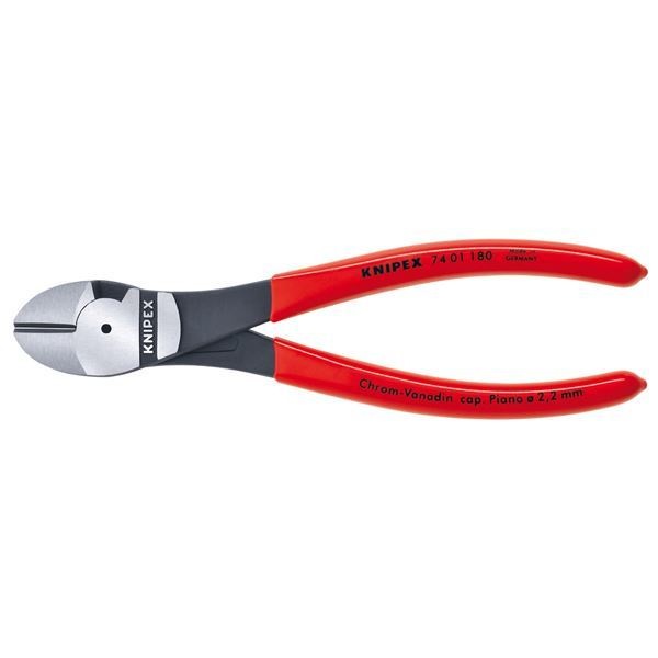 KNIPEX（クニペックス）7401-180 強力型斜ニッパー（硬線用） （SB）