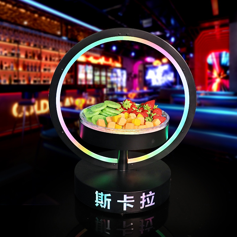 輝くルレイヤーラウンドフルーツトレイエレクトリックジックktvクリエイティブサークルフルーツラックプラッタースナックスナックスナックスナックスナックスナックスナックスナックスナックスナックスナックスナ