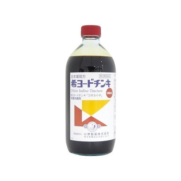 SALE／60%OFF】 第3類医薬品希ヨードチンキ 500mL 10個セット (4987371142378-10) 傷薬・傷口用消毒剤 -  flaviogimenis.com.br