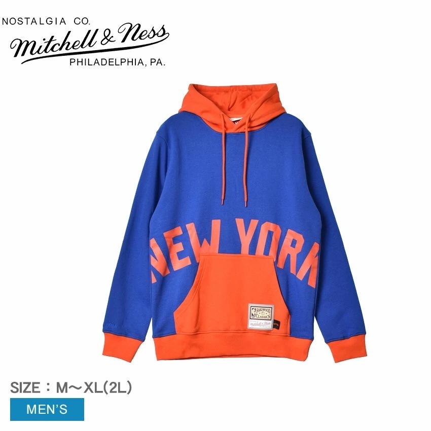 ビッグ フェイス フーディー 5.0 ニューヨークニックス FPHD4352-NYKYYPPPBLUE メンズ プルオーバー パーカー 長袖 フーディ NBA New York