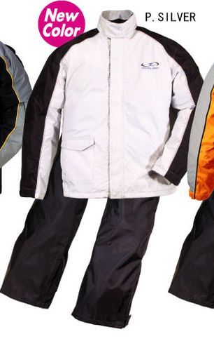RR5232PSVS ROUGH&ROAD Dテックスコンパクトレインスーツ プラチナシルバー/Sサイズ /RR5232PSVS