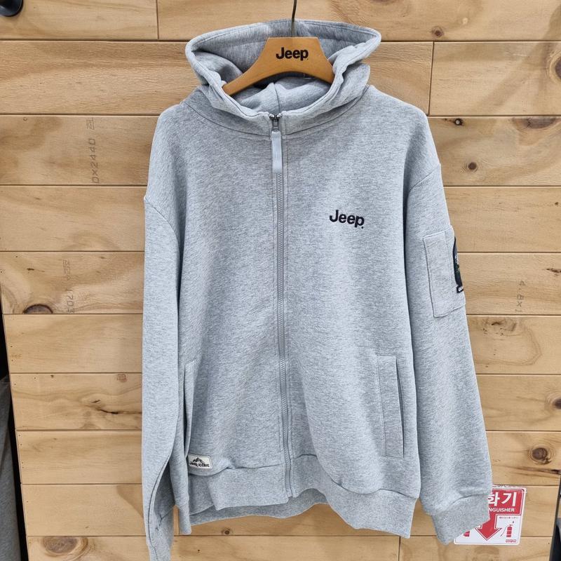 男女共用クラシックフィット袖ポケットフード付きジップアップ JP3TZU001MG
