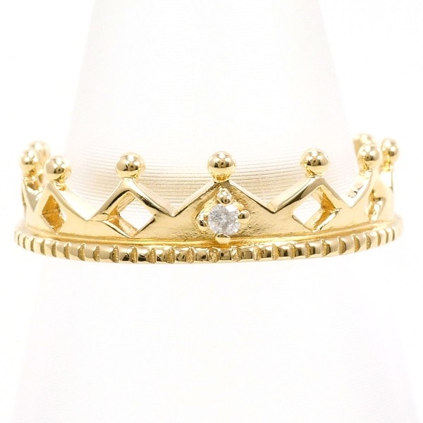 ノジェス K10YG リング 指輪 3号 ダイヤ 総重量約1.1g ジュエリー 中古