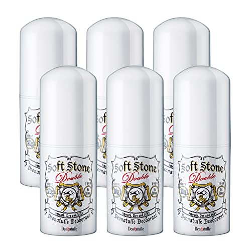 【医薬部外品】デオナチュレ ソフトストーンW ワキ用 直ヌリ 制汗剤 スティック×6個(20g×6)