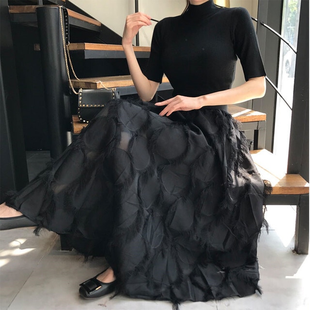 【送料無料】レディース 【セットアップ】ハーフスリーブトップス メッシュロングスカート 6,406円