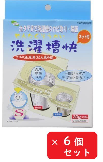 洗濯槽快 ネット付 ３０ｇ×２個入 【×6個】 5,016円