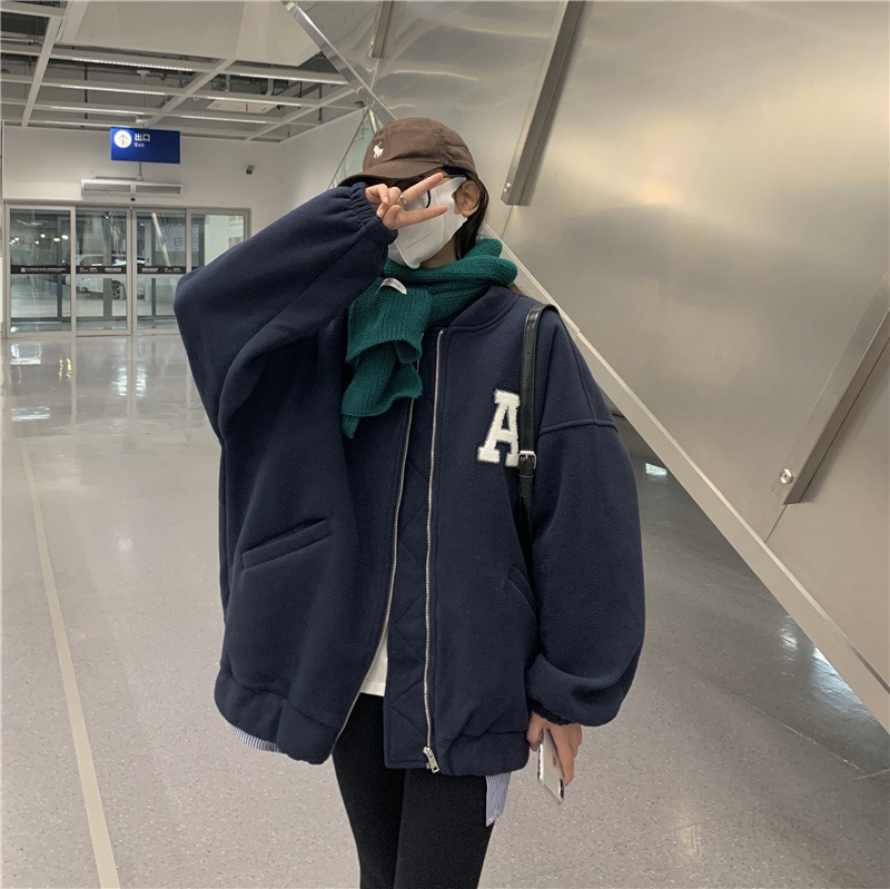 韓国デザインゆったりおしゃれスタジャン