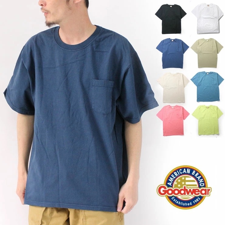 グッドウェアアウトドアブランド tシャツ 大きいサイズ ビッグサイズ 半袖 tシャツ 大きいサイズ レギュラーフィット S/S Tee / アメリカ製 メンズ カット