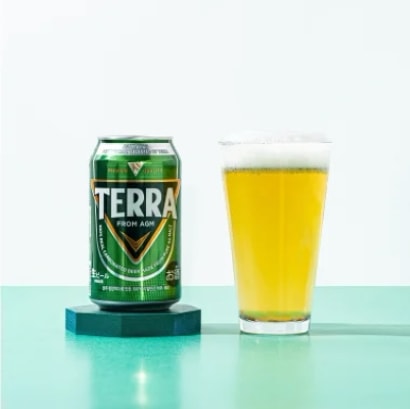 【送料無料】韓国 ビール TERRA 350ml x 24缶 韓国酒 お酒