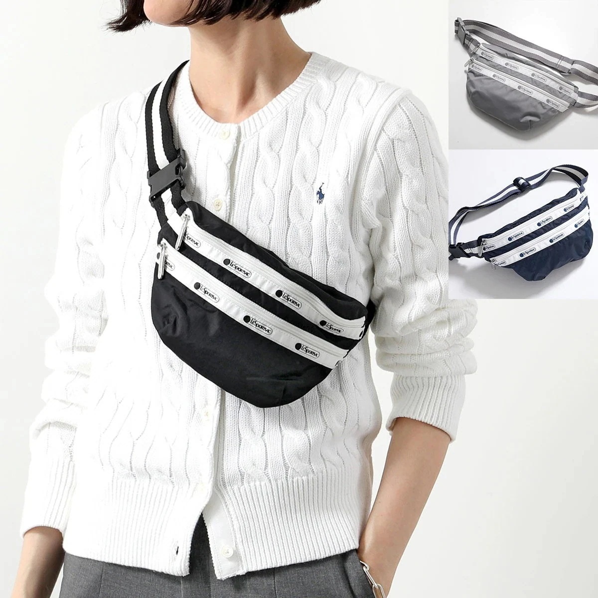 LeSportsac レスポートサック ボディバッグ EVERYDAY BELT BAG CLASSIC SPECTATOR スペクテイター 3880 レディース ベルトバッグ 軽量 鞄 カラー3色【