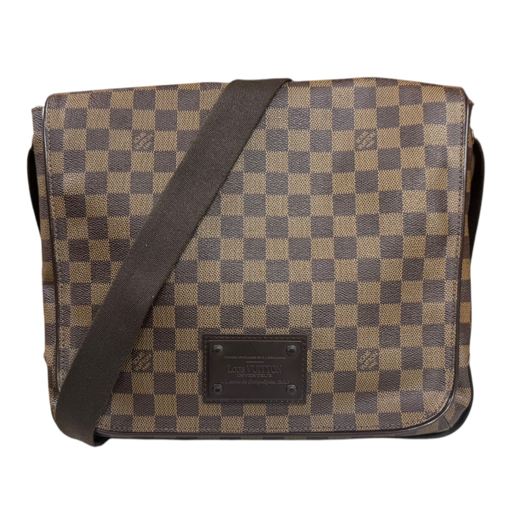 ルイヴィトン ブルックリンMM ダミエ ショルダーバッグ ダミエキャンバス N51211 ブラウン LOUIS VUITTON 中古