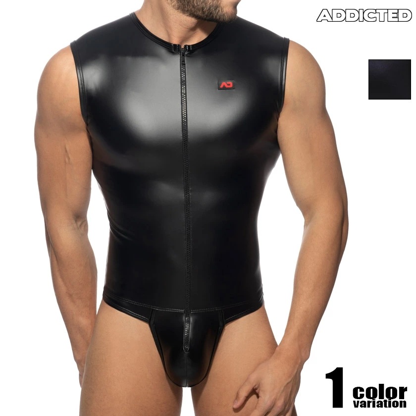 ADDICTED/アディクティッド FRONT ZIP RUB BODY ラバーボディスーツ　RIN