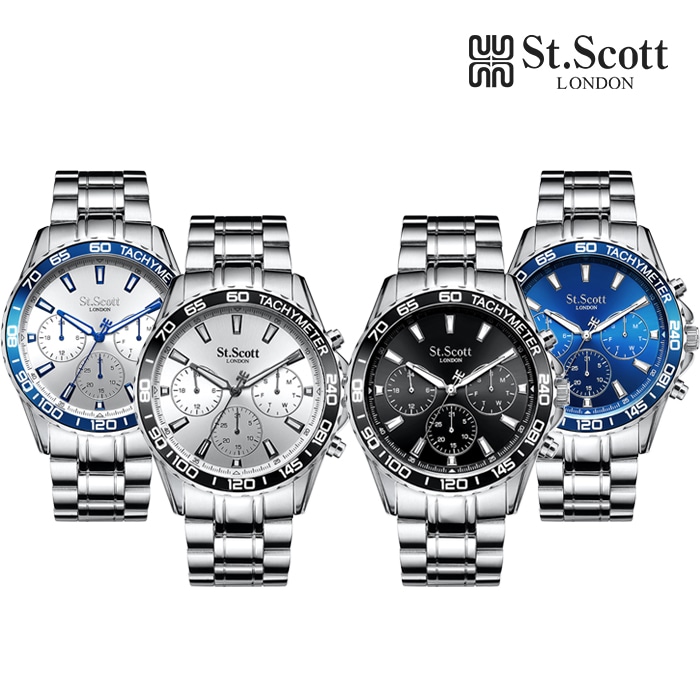 ST.SCOTT LONDON ST3058Mスタウトマルチメンズメタルウォッチ