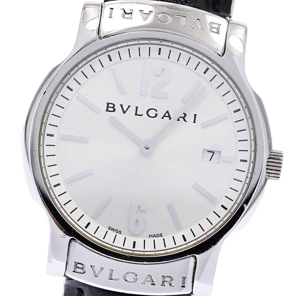ブルガリ BVLGARI ST35S ソロテンポ デイト クォーツ メンズ _830293【中古】