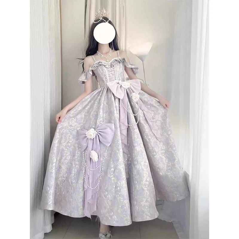パー ロリータ フラワー ウェディング ゴージャス 誕生日 大人ドレス ウェディングドレス ロリータ エレガント プリンセスドレス 8,836円