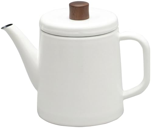 色：白 野田琺瑯(Nodahoro) ケトル 1.5L ホーロー ガス火/IH対応 日本製 ポーチカ