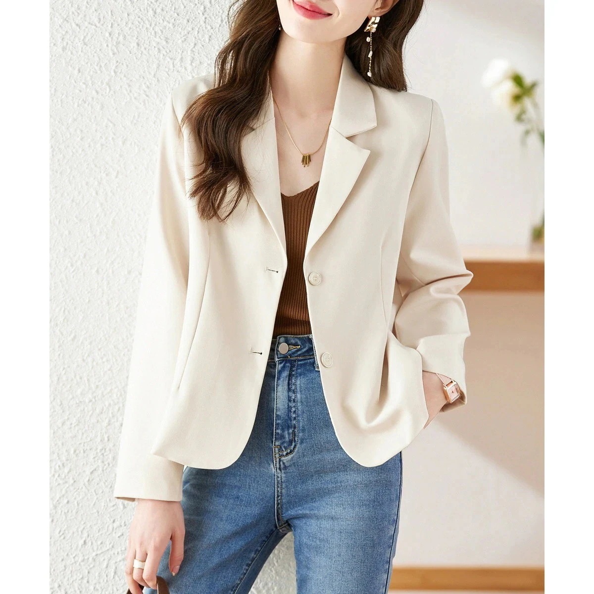 【秋の準備】2024新作 高品 質トレンチコート アウター 秋テーラードジャケット レディースアウター ラシャ 百掛け おしゃれアウター トップス