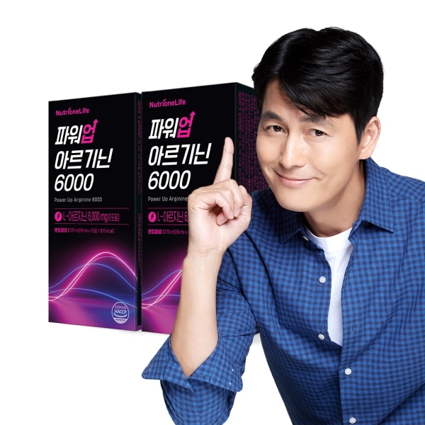 パワーアップアルギニン 6000 2箱（30日分） チョン·ウソン アルギニン スティックフォー