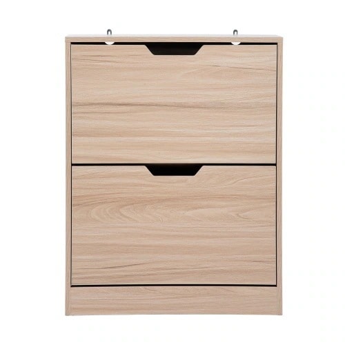 【安心保証】【新品】下駄箱 2段 2層 シューズラック 玄関収納 ひとり暮らし スリムタイプ 靴収納 ラック 靴収納棚 安定