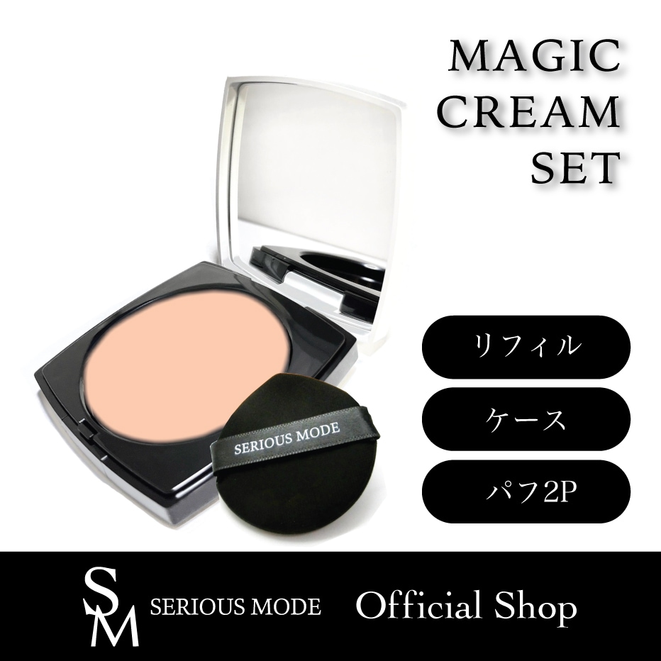 Bicolor White Case＋MAGIC CREAM リフィル＋MAGIC PUFF 2P